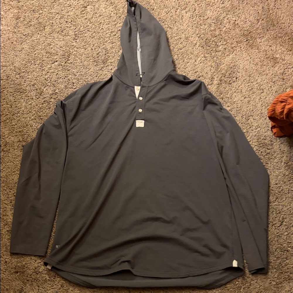 BYLT Basics Gray Lightweight Hoodie Jacket